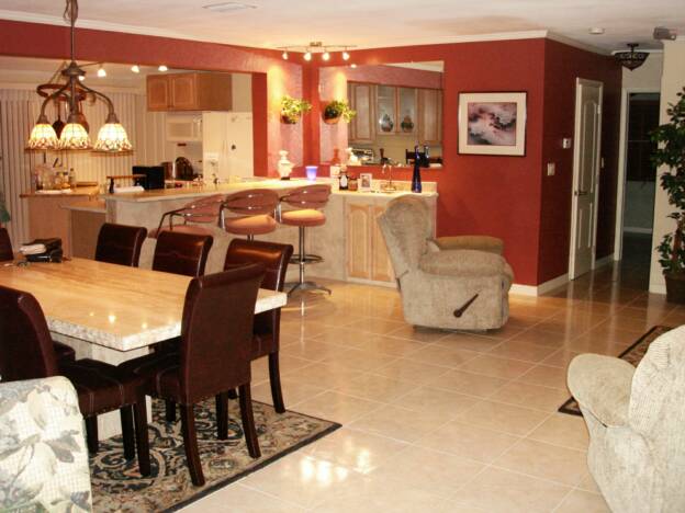 Dining and kitchen common area